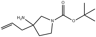 3-ALLYL-3-AMINO-1-BOC-PYRROLIDINE Struktur