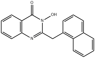 3-Hydroxy-2-(naphthalen-1-ylmethyl)quinazolin-4(3H)-one Struktur