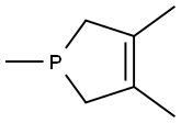 1H-Phosphole, 2,5-dihydro-1,3,4-trimethyl- 化学構造式