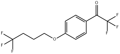 2,2,2-三氟-1-(4-(4,4,4-三氟丁氧基)苯基)乙烷-1-酮,1441057-72-2,结构式