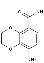 8-Amino-2,3-dihydro-N-methyl-1,4-benzodioxin-5-carboxamide Struktur