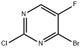 4-Bromo-2-chloro-5-fluoropyrimidine 化学構造式