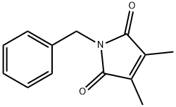 1H-Pyrrole-2,5-dione, 3,4-dimethyl-1-(phenylmethyl)- Struktur