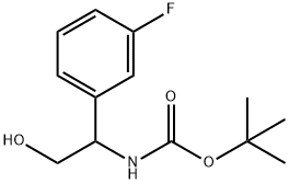 1-(3-fluoro-phenyl)-2-hydroxy-ethyl]-carbamic acid tert-butyl ester,1442649-20-8,结构式