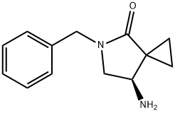 (R)-7-Amino-5-benzyl-5-azaspiro[2.4]heptan-4-one Struktur