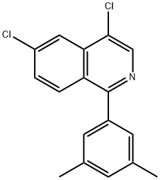 4,6-二氯-1-(3,5-二甲基苯)异喹啉,1443013-16-8,结构式