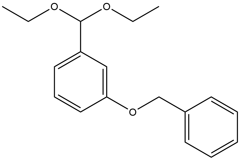 1-(Diethoxymethyl)-3-(phenylmethoxy)benzene,1443347-08-7,结构式