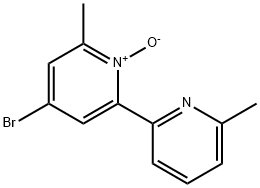 2,2'-Bipyridine, 4-bromo-6,6'-dimethyl-, 1-oxide Struktur