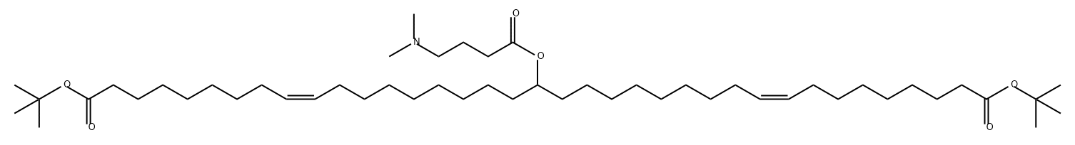 9,28-Heptatriacontadienedioic acid, 19-[4-(dimethylamino)-1-oxobutoxy]-, 1,37-bis(1,1-dimethylethyl) ester, (9Z,28Z)- Structure