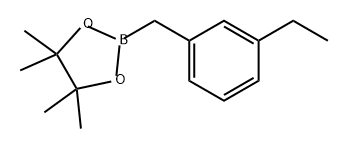 1,3,2-Dioxaborolane, 2-[(3-ethylphenyl)methyl]-4,4,5,5-tetramethyl- Struktur