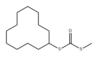 Carbonodithioic acid, S-cyclododecyl S-methyl ester Structure