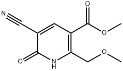 5-氰基-2-(甲氧基甲基)-6-氧代-1,6-二氢吡啶-3-甲酸甲酯,144456-82-6,结构式