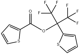 2-Thiophenecarboxylic acid, 2,2,2-trifluoro-1-(2-thienyl)-1-(trifluoromethyl)ethyl ester