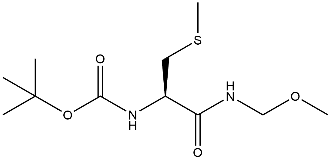 Carbamic acid, N-[(1R)-2-(methoxymethylamino)-1-[(methylthio)methyl]-2-oxoethyl]-, 1,1-dimethylethyl ester|