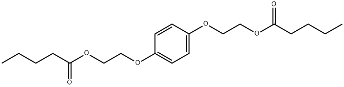 Pentanoic acid, 1,1'-[1,4-phenylenebis(oxy-2,1-ethanediyl)] ester 结构式