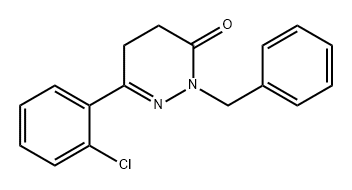 3(2H)-Pyridazinone, 6-(2-chlorophenyl)-4,5-dihydro-2-(phenylmethyl)-,1444832-65-8,结构式