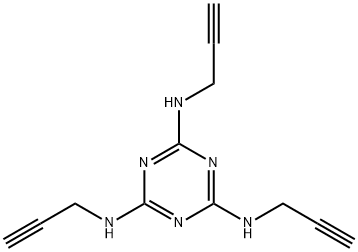 1,3,5-Triazine-2,4,6-triamine, N2,N4,N6-tri-2-propyn-1-yl-,144535-20-6,结构式