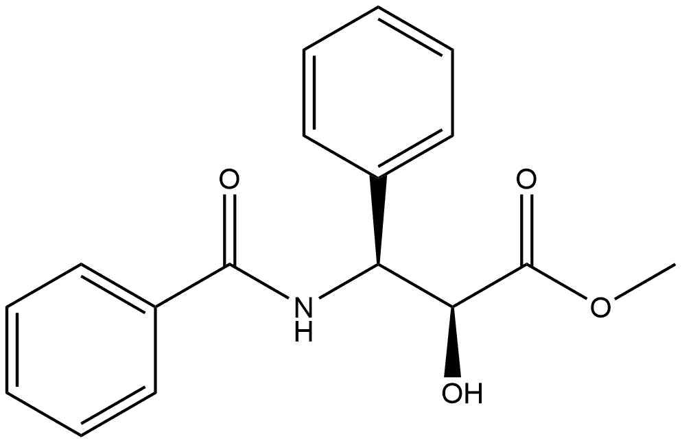 Methyl (2S,3S)-n-benzoyl-3-phenylisoserin hcl Structure