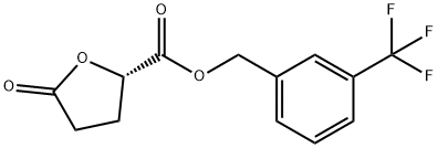 [3-(Trifluoromethyl)phenyl]methyl (2S)-5-oxooxolane-2-carboxylate, 1445703-64-9, 结构式