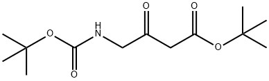 Butanoic acid, 4-[[(1,1-dimethylethoxy)carbonyl]amino]-3-oxo-, 1,1-dimethylethyl ester Structure