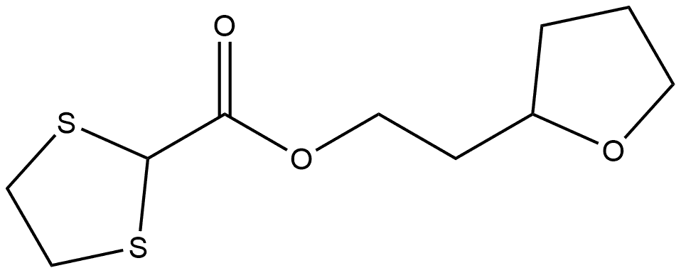 2-(Tetrahydro-furan-2-yl)ethyl 1,3-dithiolane-2-carboxylate Structure