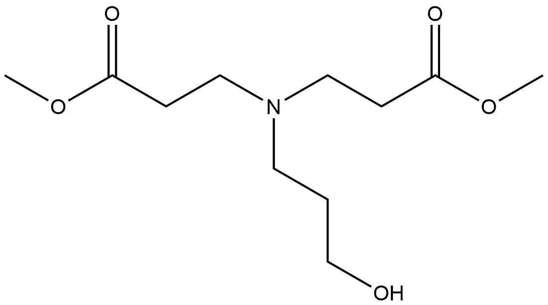 β-Alanine, N-(3-hydroxypropyl)-N-(3-methoxy-3-oxopropyl)-, methyl ester Struktur