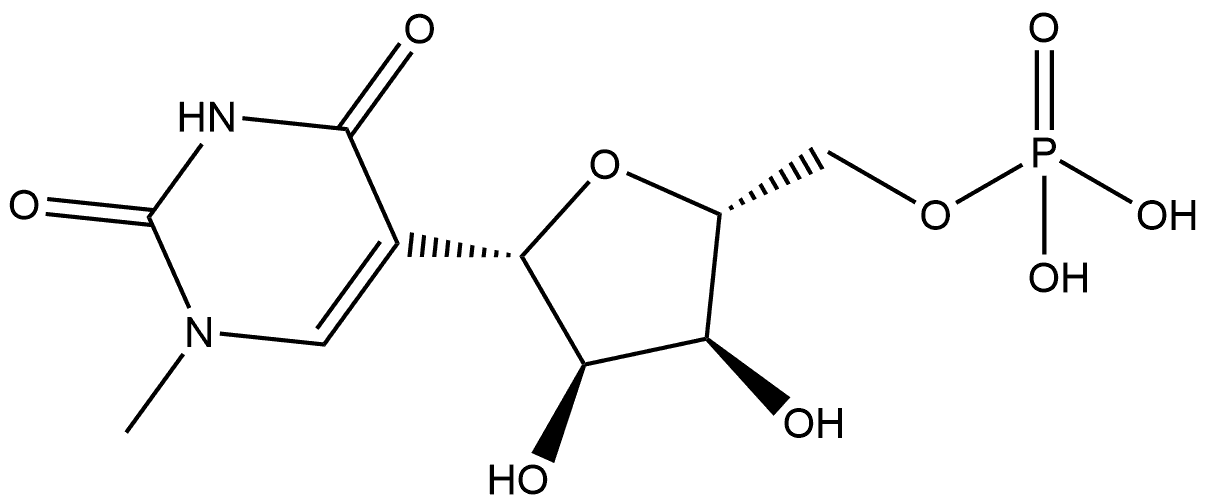 2,4(1H,3H)-Pyrimidinedione, 1-methyl-5-(5-O-phosphono-β-D-ribofuranosyl)-|N1-ME-PUMP SODIUM SALT