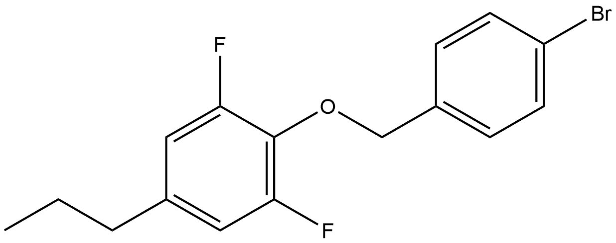 2-[(4-Bromophenyl)methoxy]-1,3-difluoro-5-propylbenzene,1446092-29-0,结构式