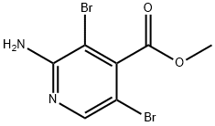 4-Pyridinecarboxylic acid, 2-amino-3,5-dibromo-, methyl ester Structure