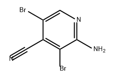 2-氨基-3,5-二溴异烟腈,1446182-61-1,结构式