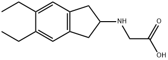 Glycine, N-(5,6-diethyl-2,3-dihydro-1H-inden-2-yl)- Structure
