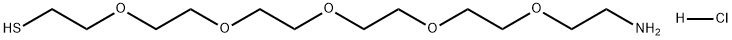 3,6,9,12,15-Pentaoxaheptadecane-1-thiol, 17-amino-, hydrochloride (1:1) Struktur