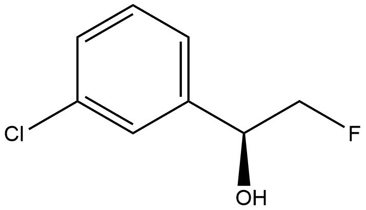 Benzenemethanol, 3-chloro-α-(fluoromethyl)-, (αS)- 化学構造式