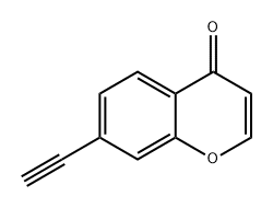 4H-1-Benzopyran-4-one, 7-ethynyl- 化学構造式