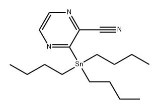 3-(三丁基三苯基)吡嗪-2-碳腈,1446441-82-2,结构式