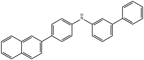 [1,1'-Biphenyl]-3-amine, N-[4-(2-naphthalenyl)phenyl]- Structure