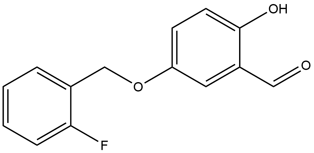 5-[(2-Fluorophenyl)methoxy]-2-hydroxybenzaldehyde Structure