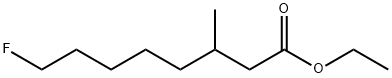Octanoic acid, 8-fluoro-3-methyl-, ethyl ester,144682-07-5,结构式