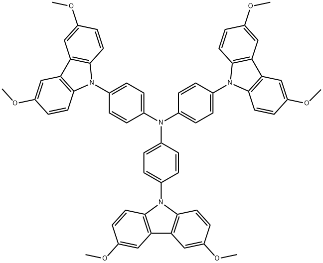 1447089-11-3 Benzenamine, 4-(3,6-dimethoxy-9H-carbazol-9-yl)-N,N-bis[4-(3,6-dimethoxy-9H-carbazol-9-yl)phenyl]-
