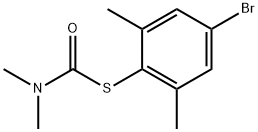 Carbamothioic acid, N,N-dimethyl-, S-(4-bromo-2,6-dimethylphenyl)ester Structure