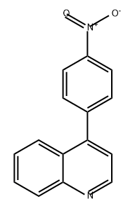 4-(4-硝基苯基)喹啉 结构式