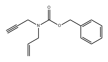 Carbamic acid, N-2-propen-1-yl-N-2-propyn-1-yl-, phenylmethyl ester 化学構造式