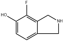 1H-Isoindol-5-ol, 4-fluoro-2,3-dihydro- Struktur