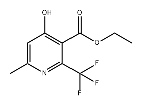4-羟基-6-甲基-2-(三氟甲基)烟酸乙酯,1447806-55-4,结构式