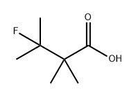 Butanoic acid, 3-fluoro-2,2,3-trimethyl- Struktur