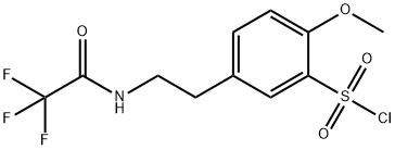 Benzenesulfonyl chloride, 2-methoxy-5-[2-[(2,2,2-trifluoroacetyl)amino]ethyl]-