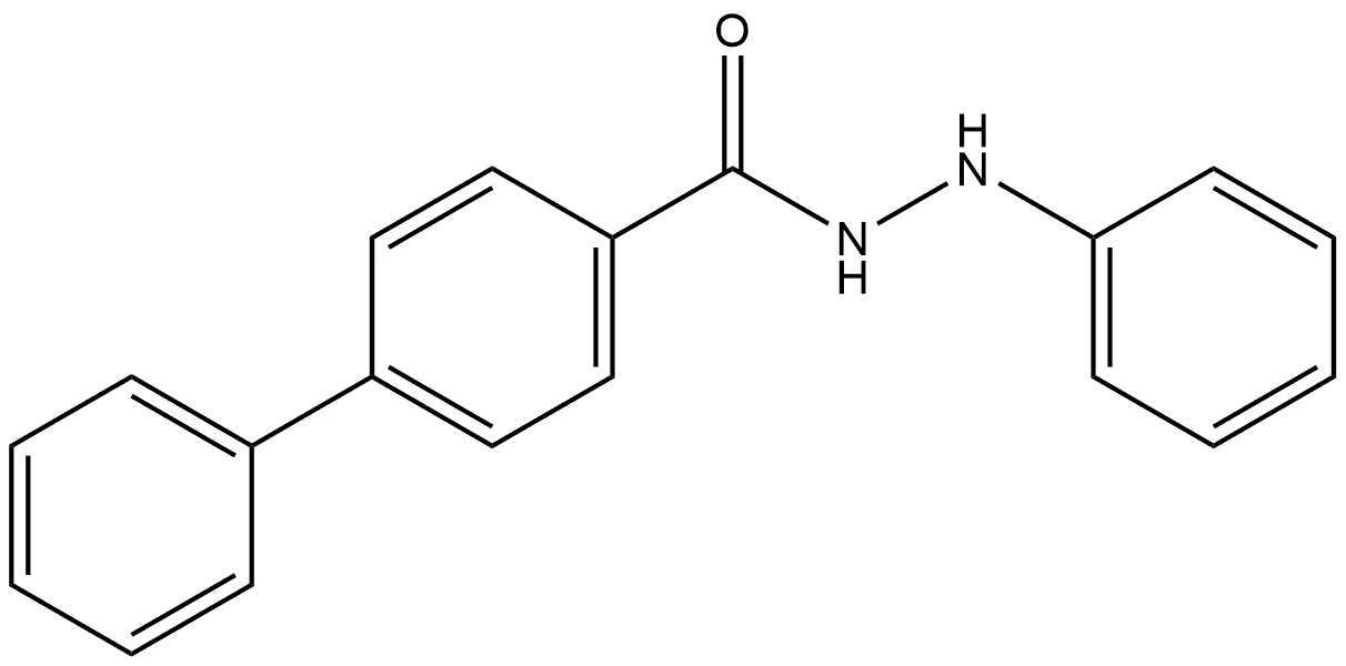 1,1′-Biphenyl]-4-carboxylic acid, 2-phenylhydrazide 结构式