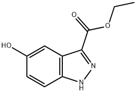 5-羟基-1H-吲唑-3-羧酸乙酯, 1448314-28-0, 结构式