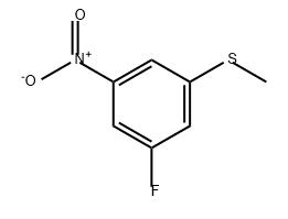 Benzene, 1-fluoro-3-(methylthio)-5-nitro- 化学構造式