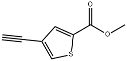 4-乙炔基噻吩-2-羧酸甲酯 结构式